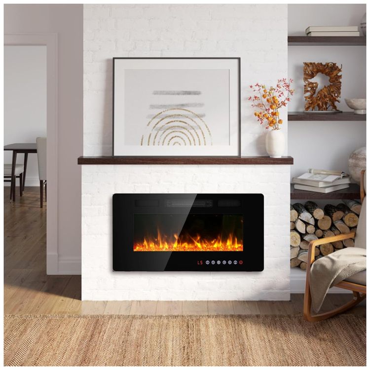 Lareira-Eletrica-BREEZEHEAT-91-cm-Ultra-Fina-Montada-na-Imagem-1