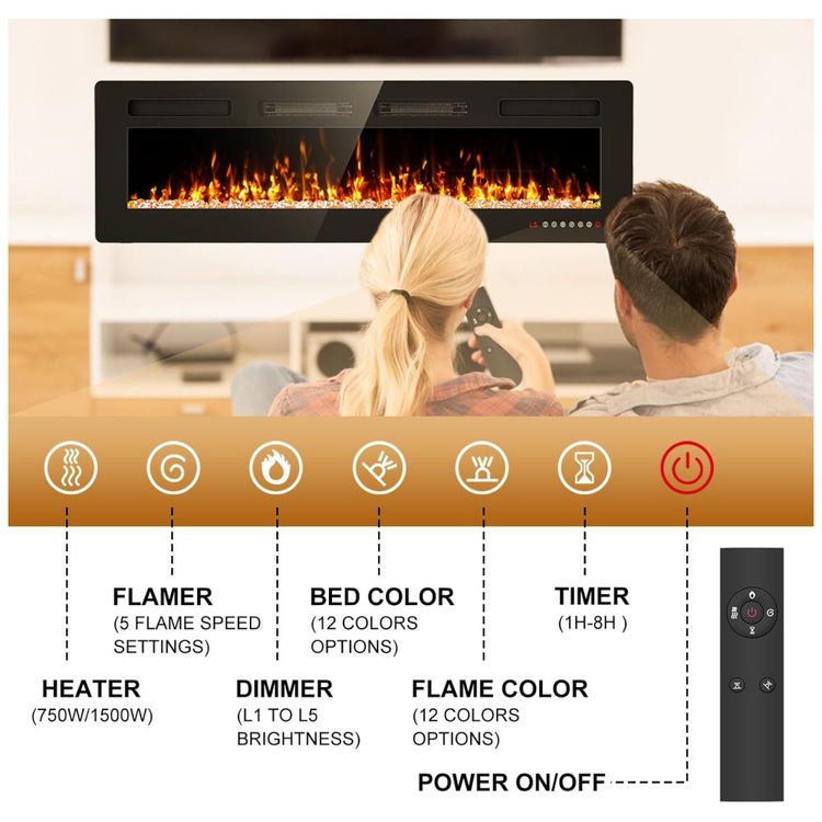 Lareira-Eletrica-Ultra-Fina-BREEZEHEAT-127-cm-Montada-na-Imagem-1