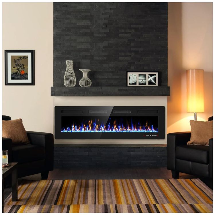 Lareira-Eletrica-Ultra-Fina-BREEZEHEAT-127-cm-Montada-na-Imagem-7