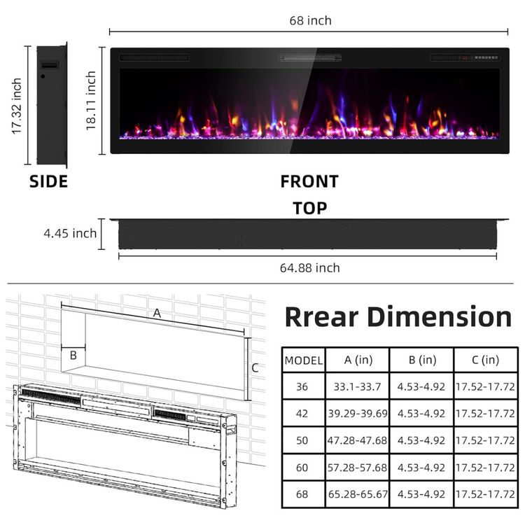 Lareira-Eletrica-173-cm-Revestimento-Ultra-Estreito-Imagem-3