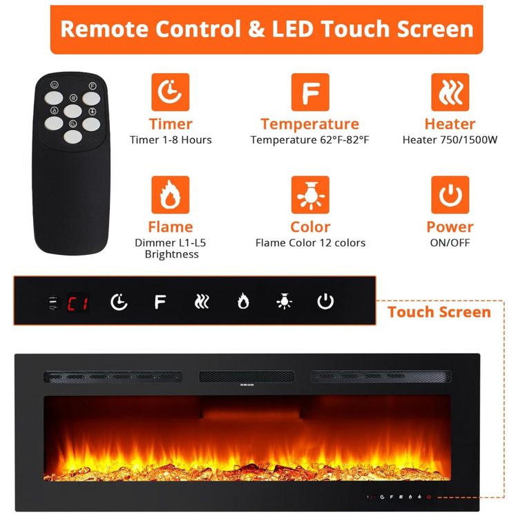Lareira-Eletrica-127-cm-Recessada-e-Montada-na-Parede-Imagem-4