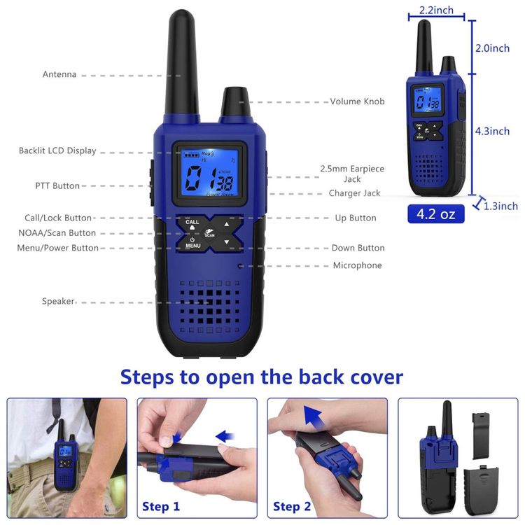 Radio-Comunicador-Walkie-Talkie-Topsung-Longo-Alcance-Imagem-5