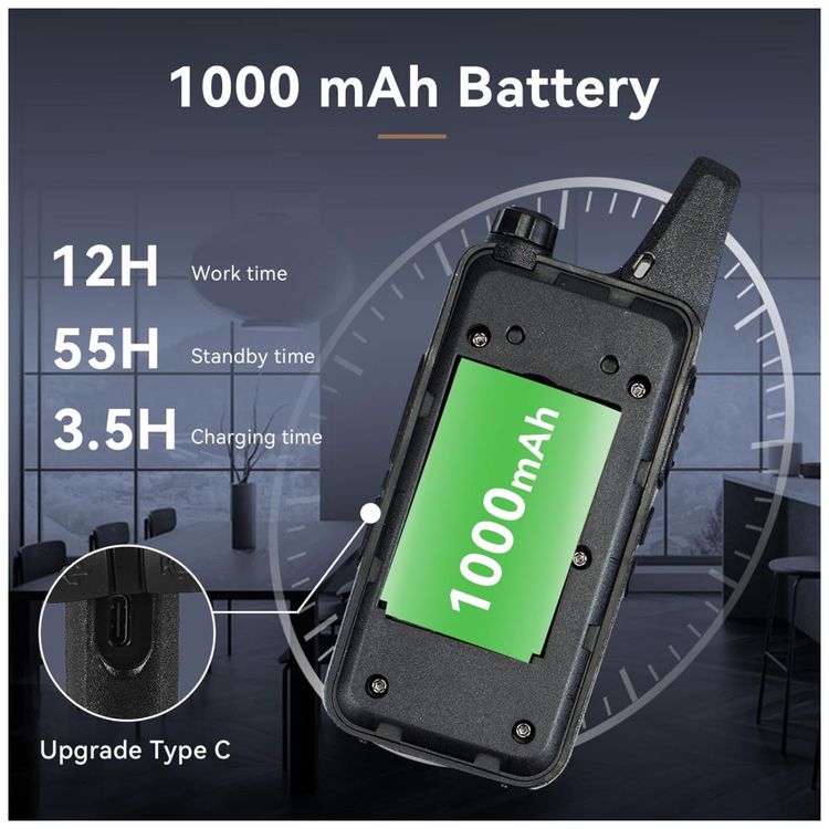 Radio-Comunicador-Walkie-Talkie-Recarregavel-Retevis-RT22-Imagem-2