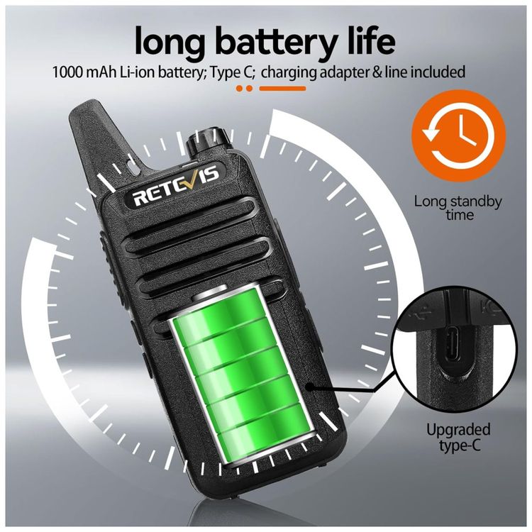 Radio-Comunicador-Walkie-Talkie-Retevis-RT22-Recarregavel-Imagem-2