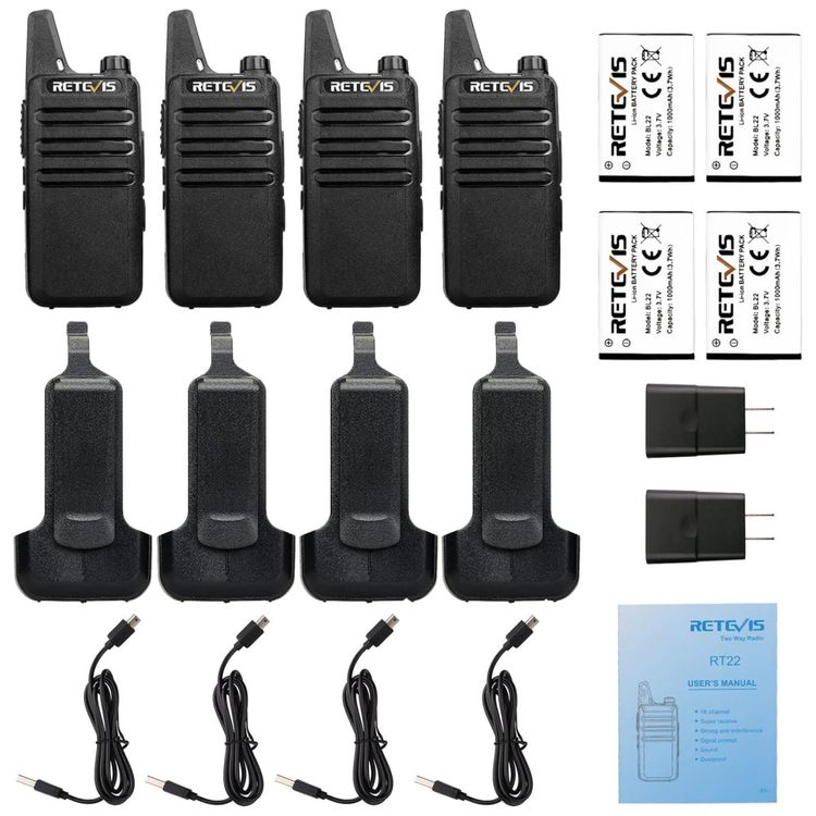 Radio-Comunicador-Walkie-Talkie-Retevis-RT22-Recarregavel-Imagem-8