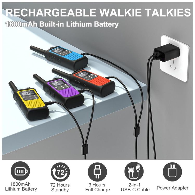 Radio-Comunicador-Walkie-Talkie-Durlk-Recarregaveis-de-Imagem-2