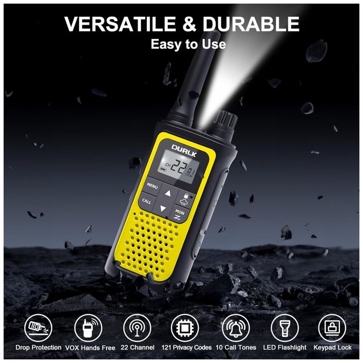 Radio-Comunicador-Walkie-Talkie-Durlk-Recarregaveis-de-Imagem-4