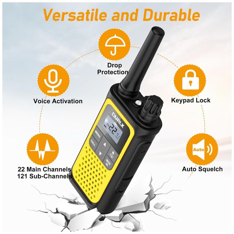 Radio-Comunicador-Walkie-Talkie-Durlk-Recarregaveis-de-Imagem-7