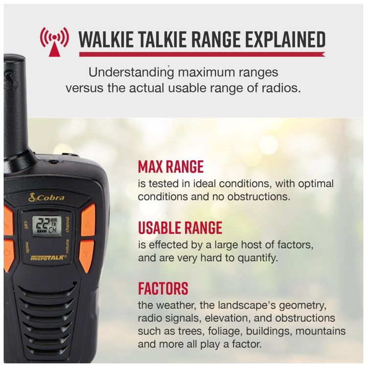 Radio-Comunicador-Walkie-Talkie-Cobra-ACXT145-Compacto-Imagem-1