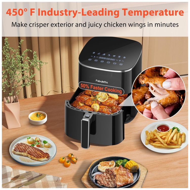 Fritadeira-Air-Fryer-FABULETTA-11-em-1-56L-230°C-Max-Imagem-2