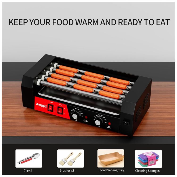 Maquina-de-Salsicha-e-Hot-Dog-Awgpd-Grill-5-rolos-Imagem-4