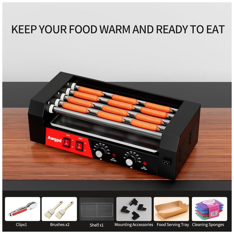 Maquina-de-Salsicha-e-Hot-Dog-Awgpd-Grill-5-rolos-Imagem-4
