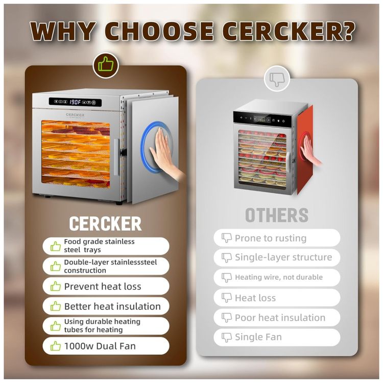 Desidratador-de-Alimentos-Cercker-9-Bandejas---800W-Imagem-6