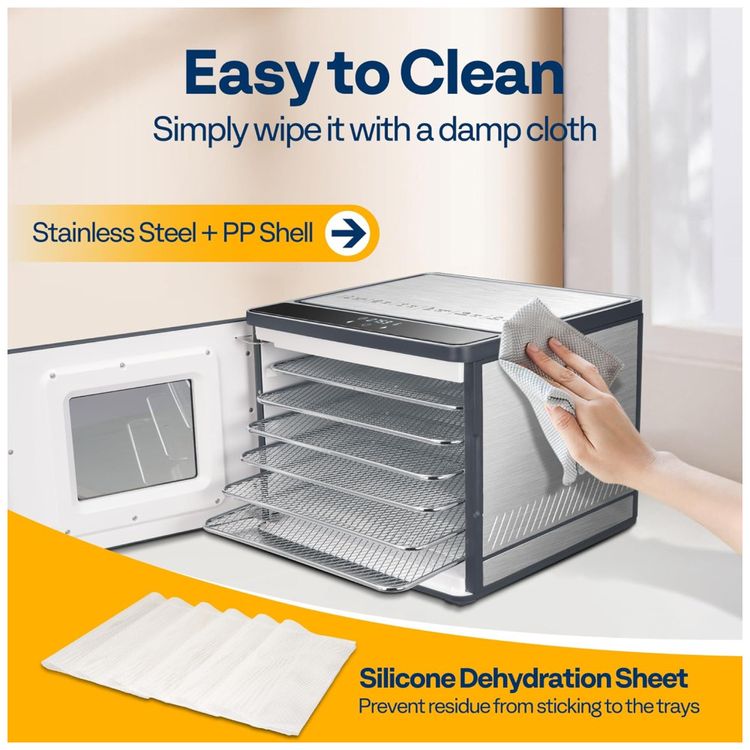 Desidratador-de-Alimentos-VIVOHOME-6-Bandejas-de-Aco-Imagem-5