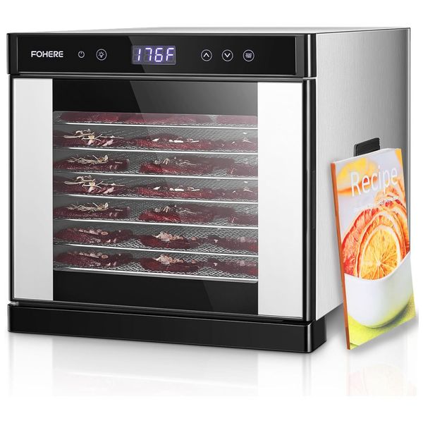 Desidratador-FOHERE-com-8-bandejas-de-aco-inox-controle-de-Imagem-0