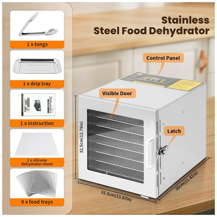Desidratador-de-Alimentos-FAHKNS-8-Bandejas-de-Aco-Imagem-2