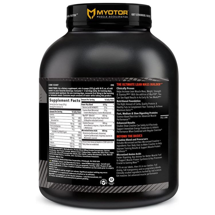 GNC-AMP-Mass-XXX-com-MyoTOR-Proteina-em-Po--Formula-para-Imagem-1