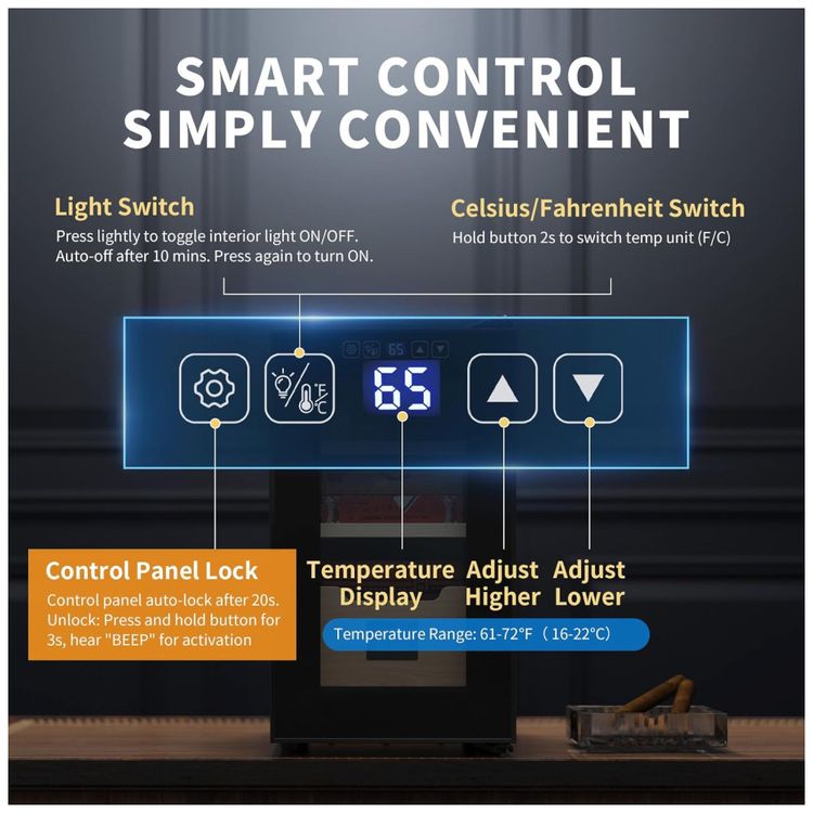 Umidor-Eletrico-NEEDONE-26L-com-Sistema-de-Controle-Imagem-3