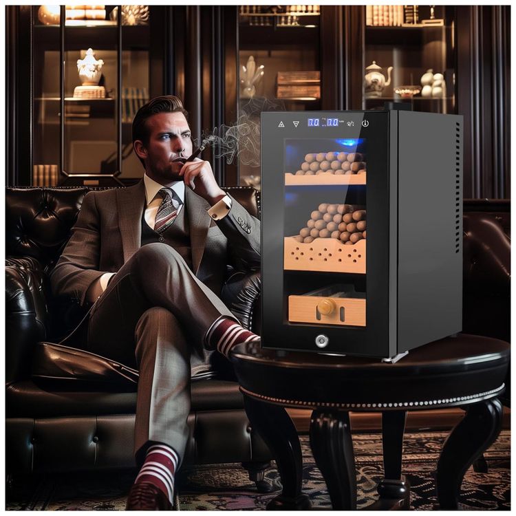 Umidor-Eletrico-25L-Capacidade-para-150-Cigarros-Controle-Imagem-7