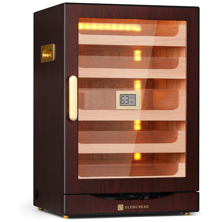 Umidor-para-Charutos-com-Luz-LED-Automatica-Tamanho-Extra-Imagem-0