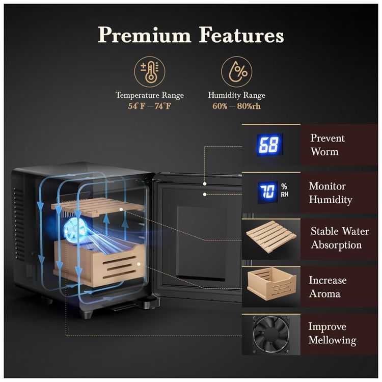 Umidor-Eletrico-de-8L-com-Fechadura-Gabinete-para-80-Imagem-1