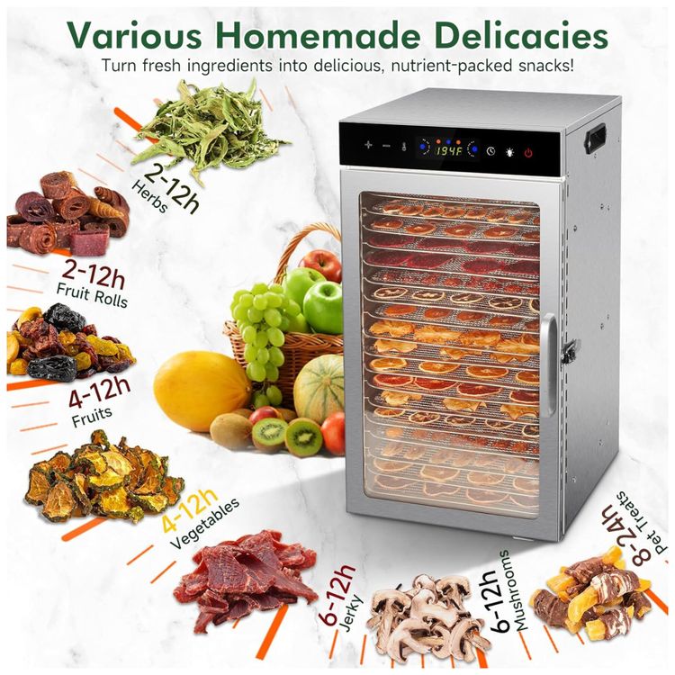 Desidratador-de-Alimentos-Comercial---10-Bandejas-Timer-Imagem-5