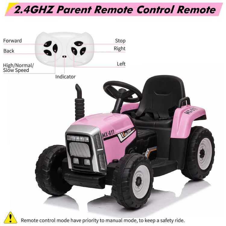 Trator-Eletrico-Infantil-com-Farois-LED-Rodas-Resistentes-Imagem-3