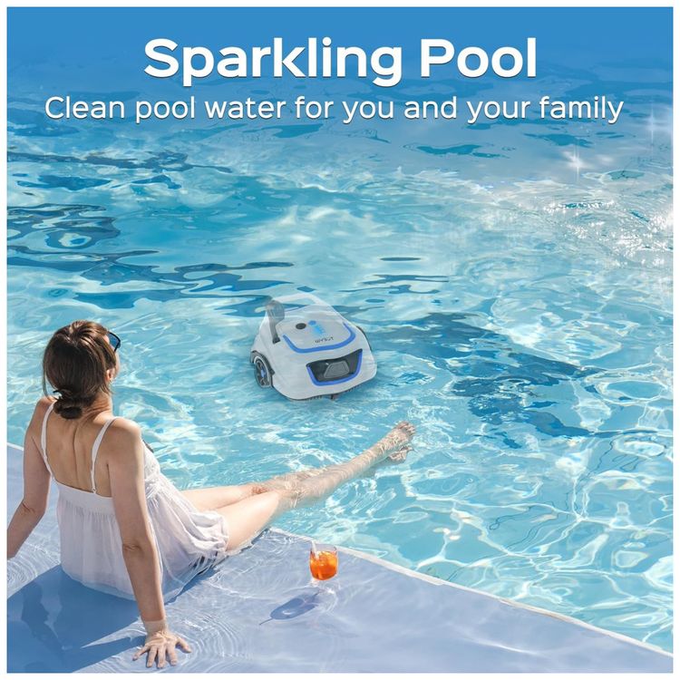 Robo-Aspirador-de-Piscina-Sem-Fio-WYBOT-A1-Limpeza-Imagem-1
