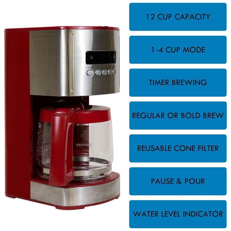 Maquina-de-Cafe-Kenmore-12-xicaras-com-filtro-reutilizavel-Imagem-2