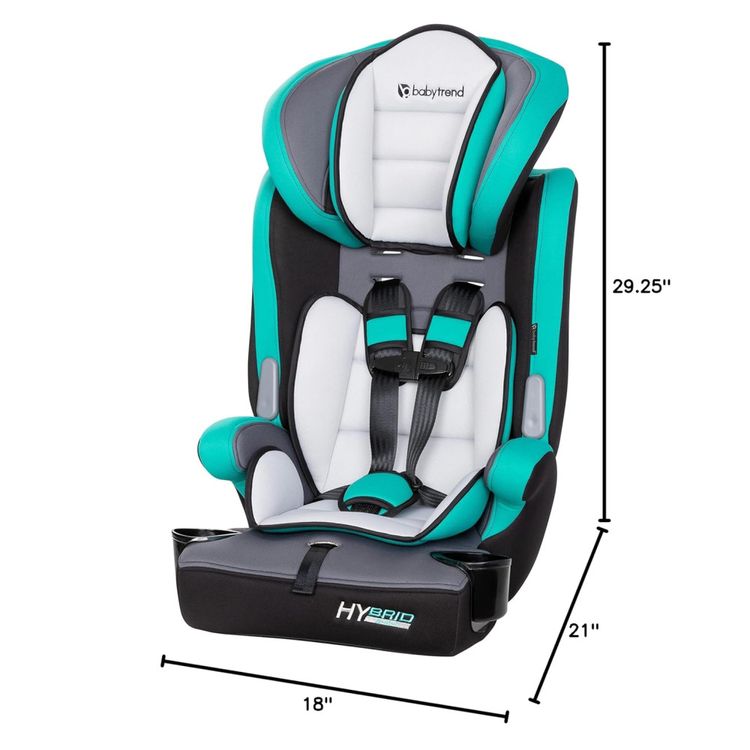 Cadeira-de-Carro-Baby-Trend-Hybrid™-3-em-1-Booster-Teal-Imagem-7