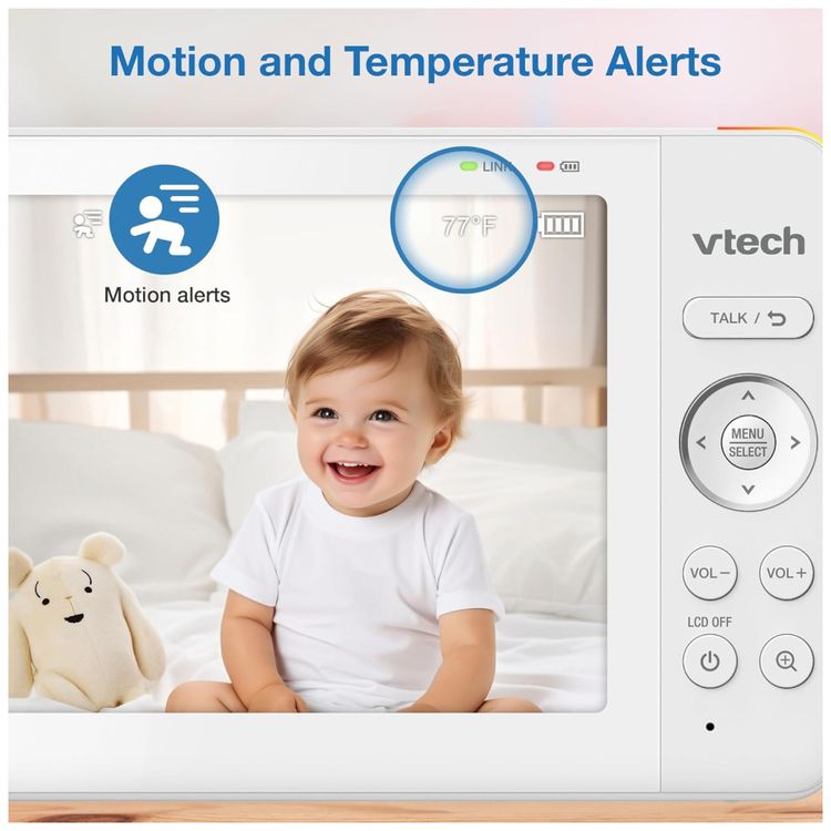 Monitor-de-Bebe-Digital-com-Zoom-Panoramico-e-Inclinado-Imagem-7