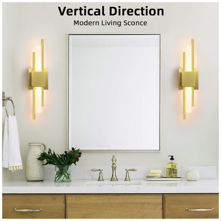 Arandela-LED-3000K-com-Acabamento-Escovado-e-Dourado.-Ideal-Imagem-2