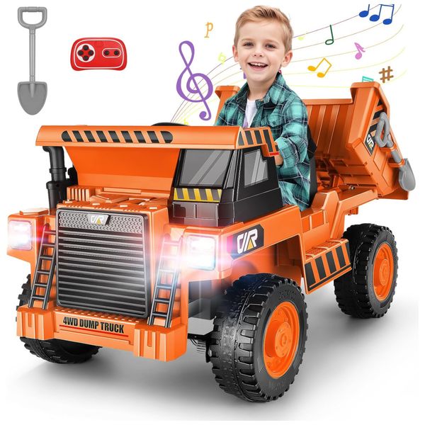 Caminhao-Basculante-Eletrico-de-12V-com-Controle-Remoto-Imagem-0