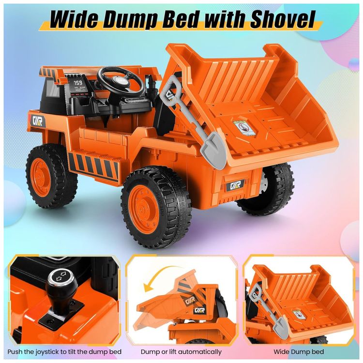 Caminhao-Basculante-Eletrico-de-12V-com-Controle-Remoto-Imagem-2