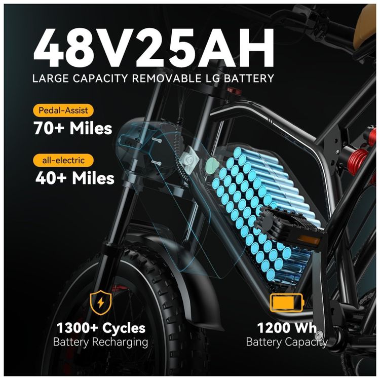 Bicicleta-Eletrica-S4-com-Motor-de-2.000-W-e-Bateria-de-48V-Imagem-2