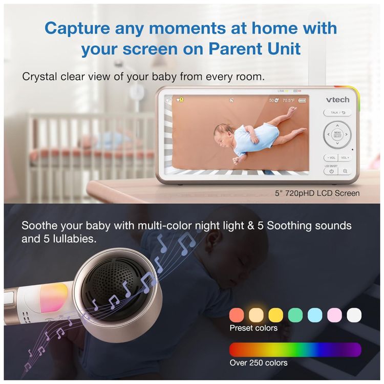 Monitor-de-Bebe-V-Care-1080p-FHD-com-WiFi-e-tela-LCD-HD-5--Imagem-3