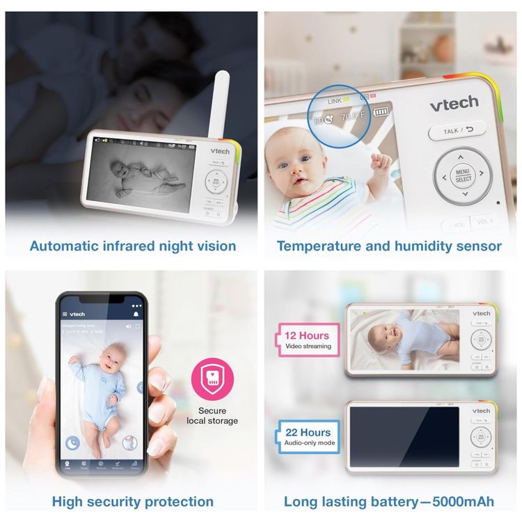 Monitor-de-Bebe-V-Care-1080p-FHD-com-WiFi-e-tela-LCD-HD-5--Imagem-8