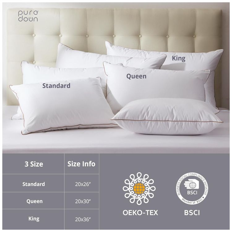 Conjunto-de-Travesseiros-de-Penas-de-Ganso-Tamanho-Queen-Imagem-3