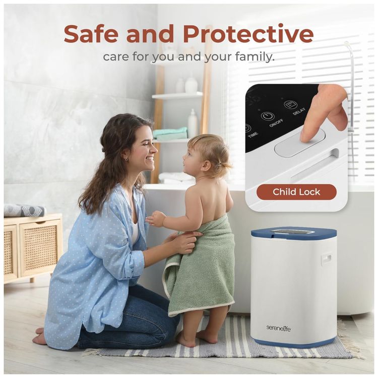 Aquecedor-de-Toalhas-SereneLife-Quadrado-para-Banheiro-Imagem-4