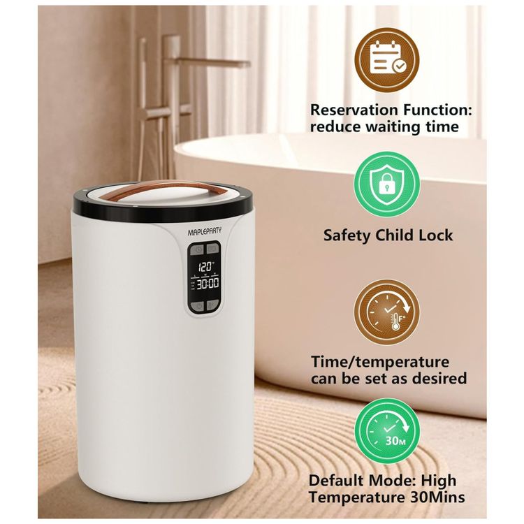 Aquecedor-de-Toalhas-20L-para-Banheiro-com-Timer-Imagem-3