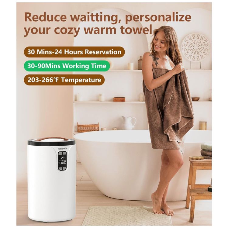 Aquecedor-de-Toalhas-20L-para-Banheiro-com-Timer-Imagem-4