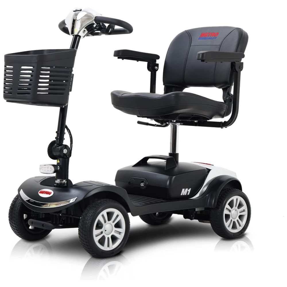 Cadeira de Rodas Elétrica Metro Mobility para Idosos,Scooter Motorizado de 4 Rodas, Dobrável, para Adultos, com Bateria de Longa Duração.
