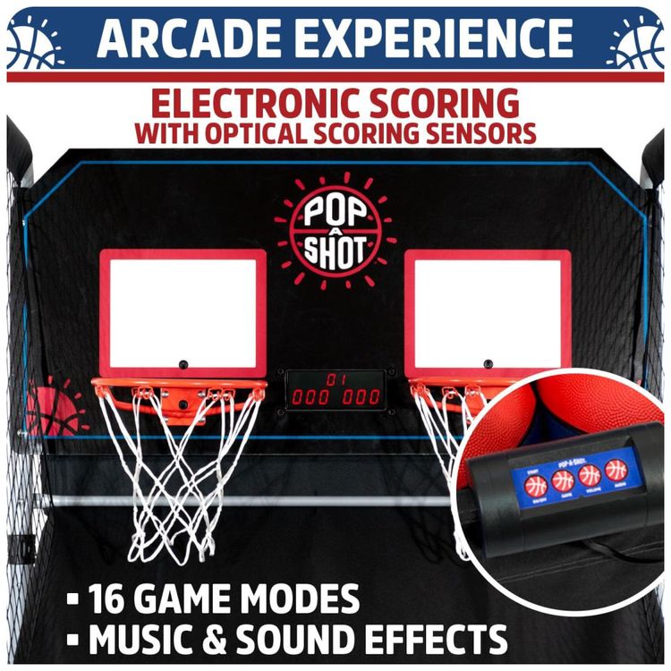 Basquete-Eletronico-Pop-A-Shot-Home-Dual-Shot-Basquete-de-Imagem-3