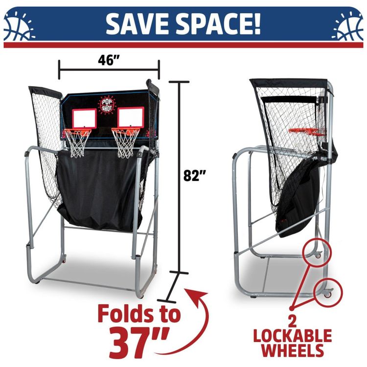 Basquete-Eletronico-Pop-A-Shot-Home-Dual-Shot-Basquete-de-Imagem-4