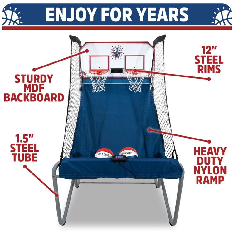 Basquete-Eletronico-Pop-A-Shot-Home-Dual-Shot-Basquete-de-Imagem-2