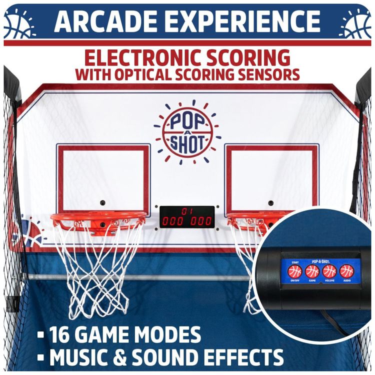 Basquete-Eletronico-Pop-A-Shot-Home-Dual-Shot-Basquete-de-Imagem-4