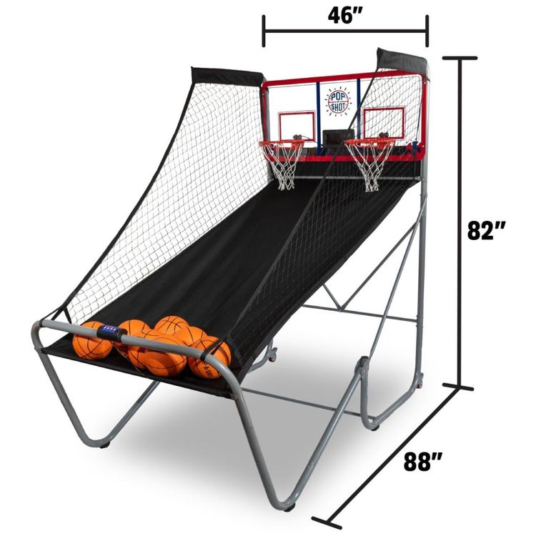 Basquete-Eletronico-Pop-A-Shot-Oficial-Indoor-Outdoor-Jogo-Imagem-1