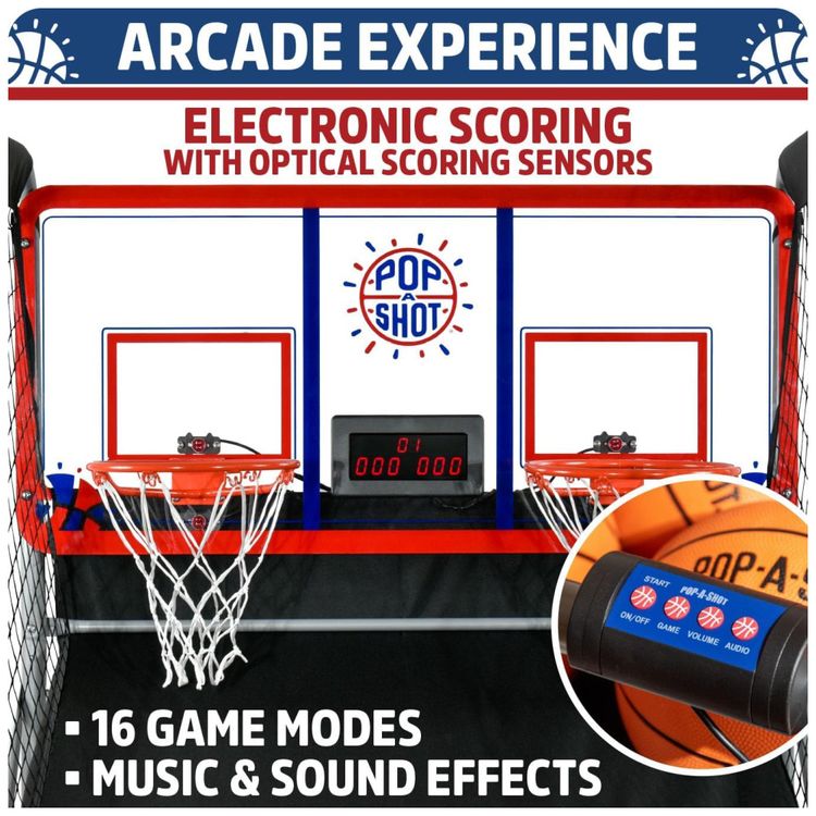 Basquete-Eletronico-Pop-A-Shot-Oficial-Indoor-Outdoor-Jogo-Imagem-3