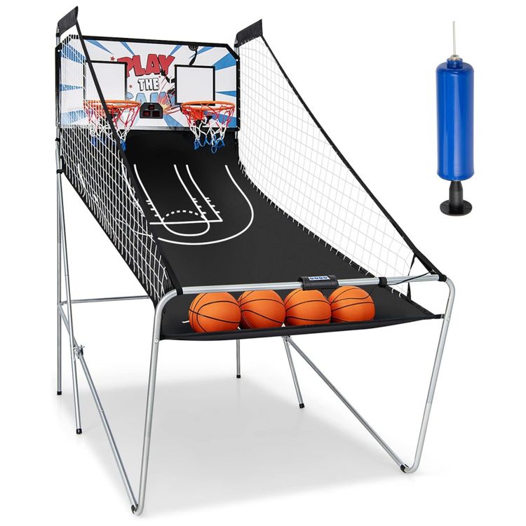 Basquete-Eletronico-Arcade-Dobravel-Giantex-com-2-Arcos-e-Imagem-0