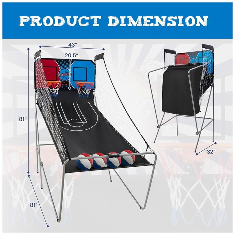 Basquete-Eletronico-Arcade-Dobravel-Giantex-com-8-Modos-de-Imagem-7